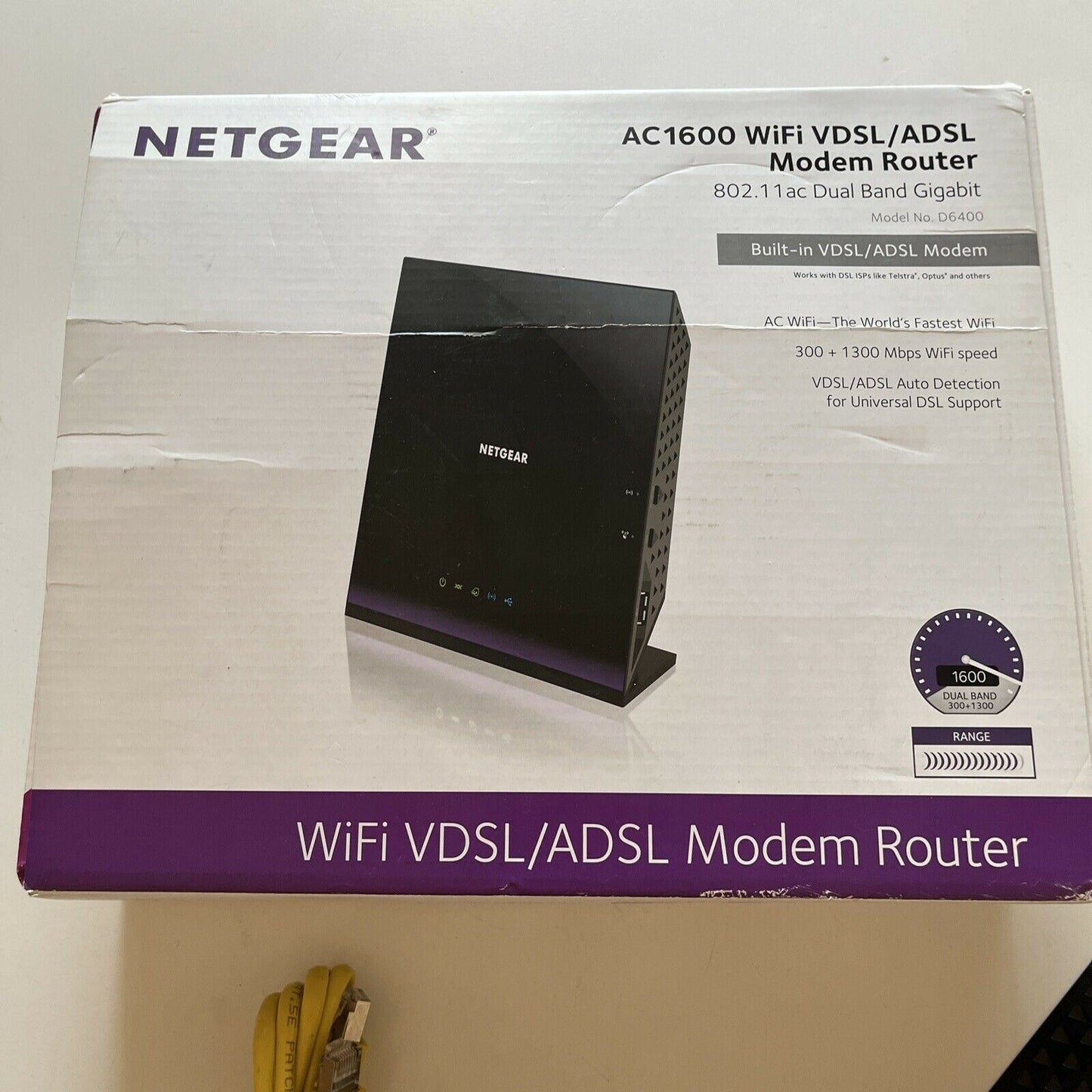 Netgear D6400 AC1600 Dual-Band Wireless VDSL/ADSL Modem Router