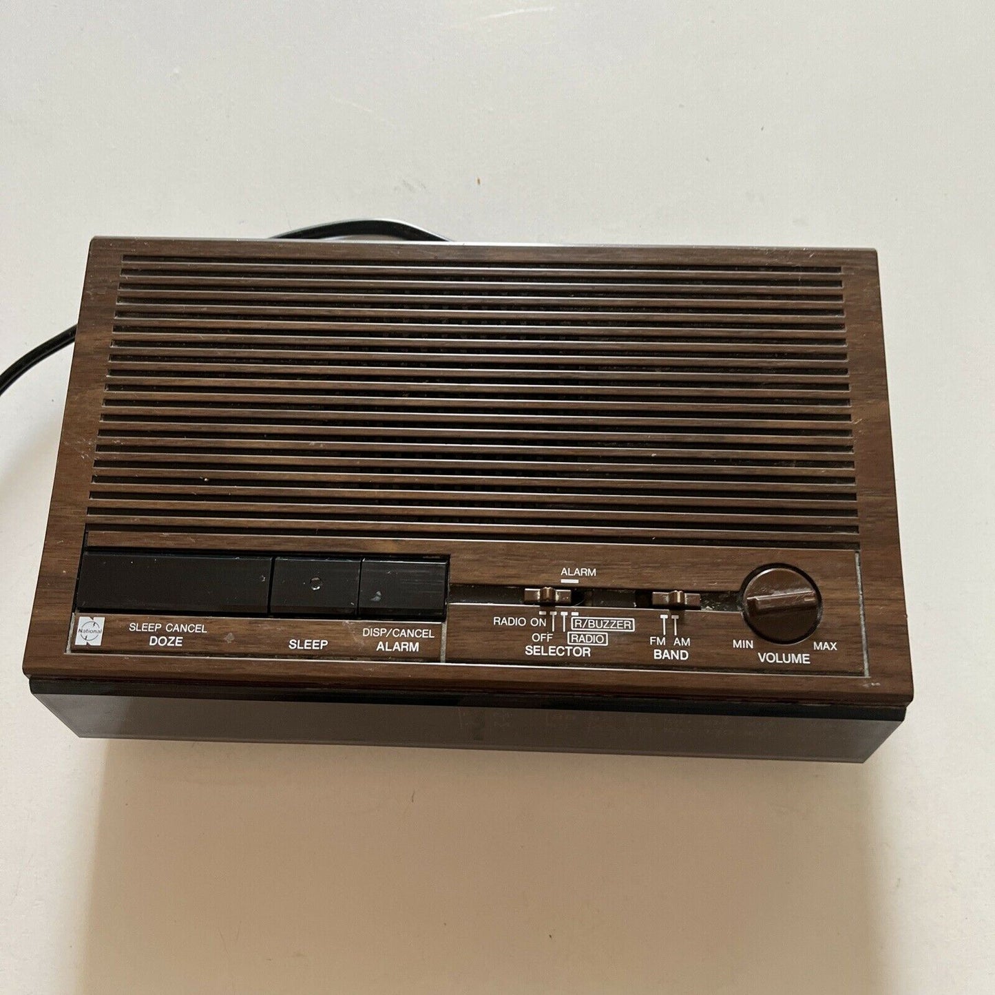 Vintage National RC-6060 Alarm Clock Radio FM/AM