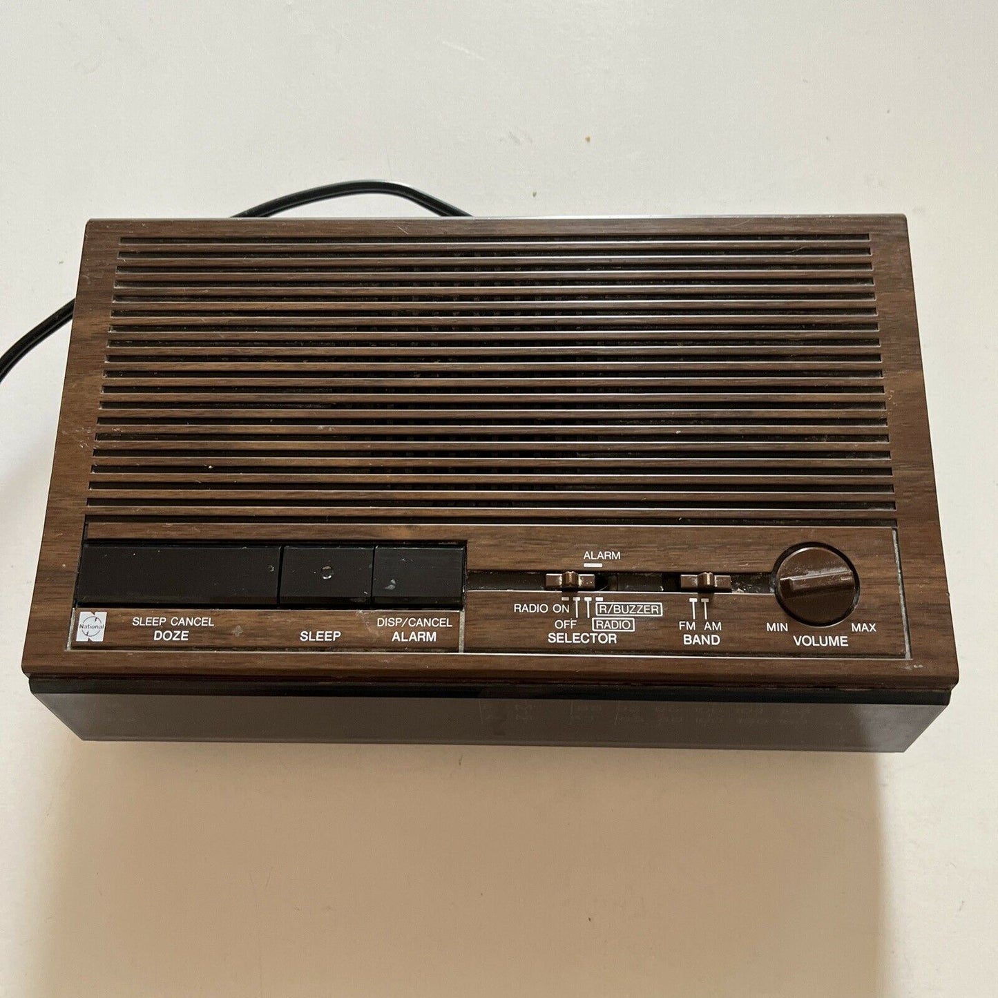 Vintage National RC-6060 Alarm Clock Radio FM/AM