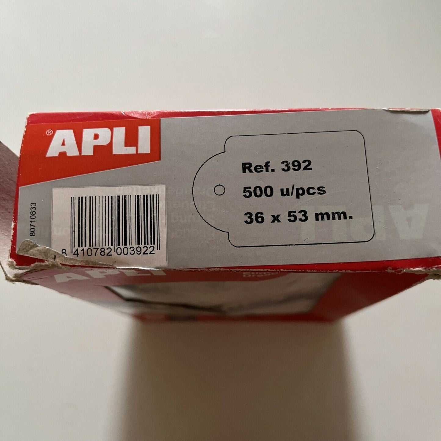 Apli Strung Tickets 36 x 53mm 500 Pack Merchandising Tag