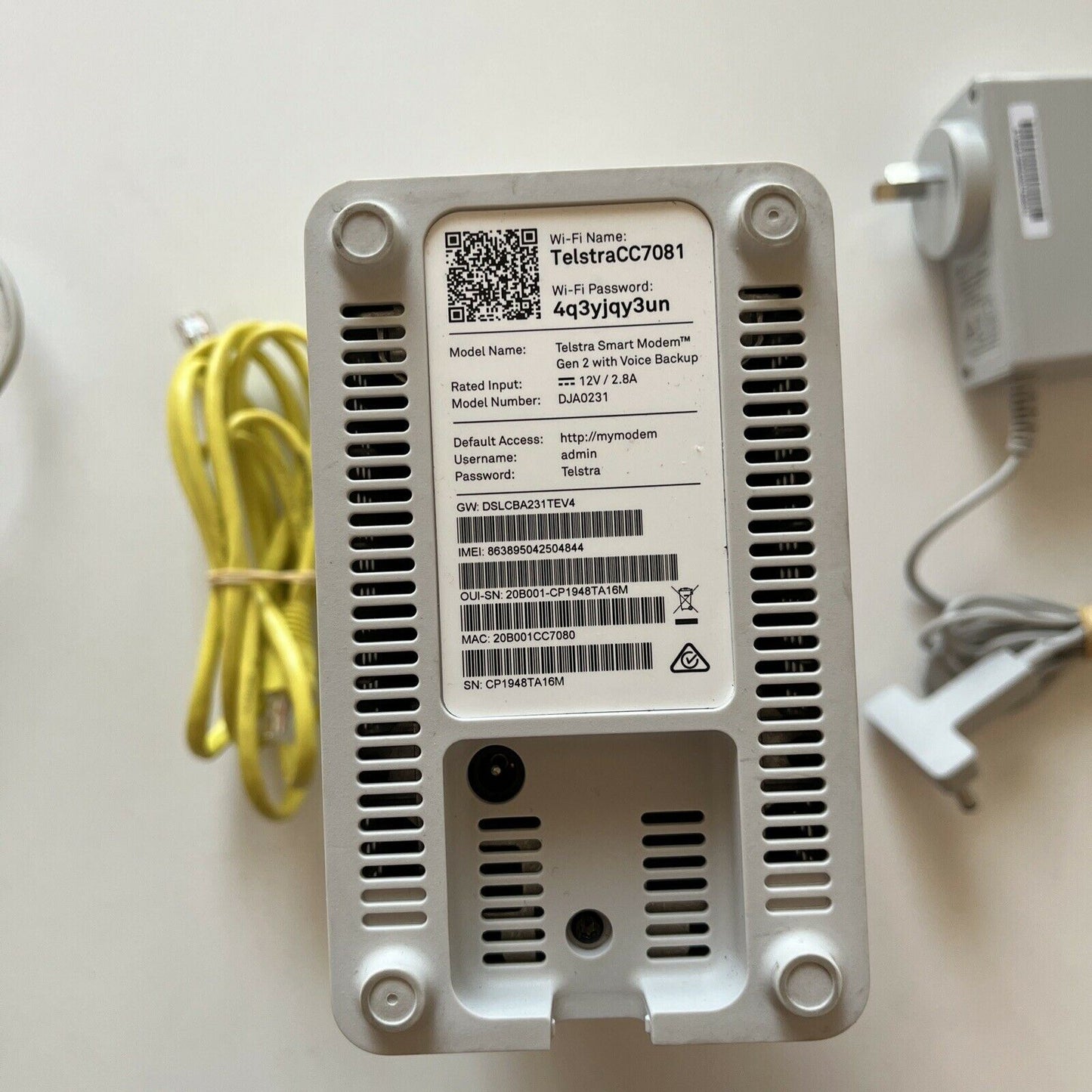 Telstra Smart Modem Gen 2 With Voice 4G Backup NBN DJA0231