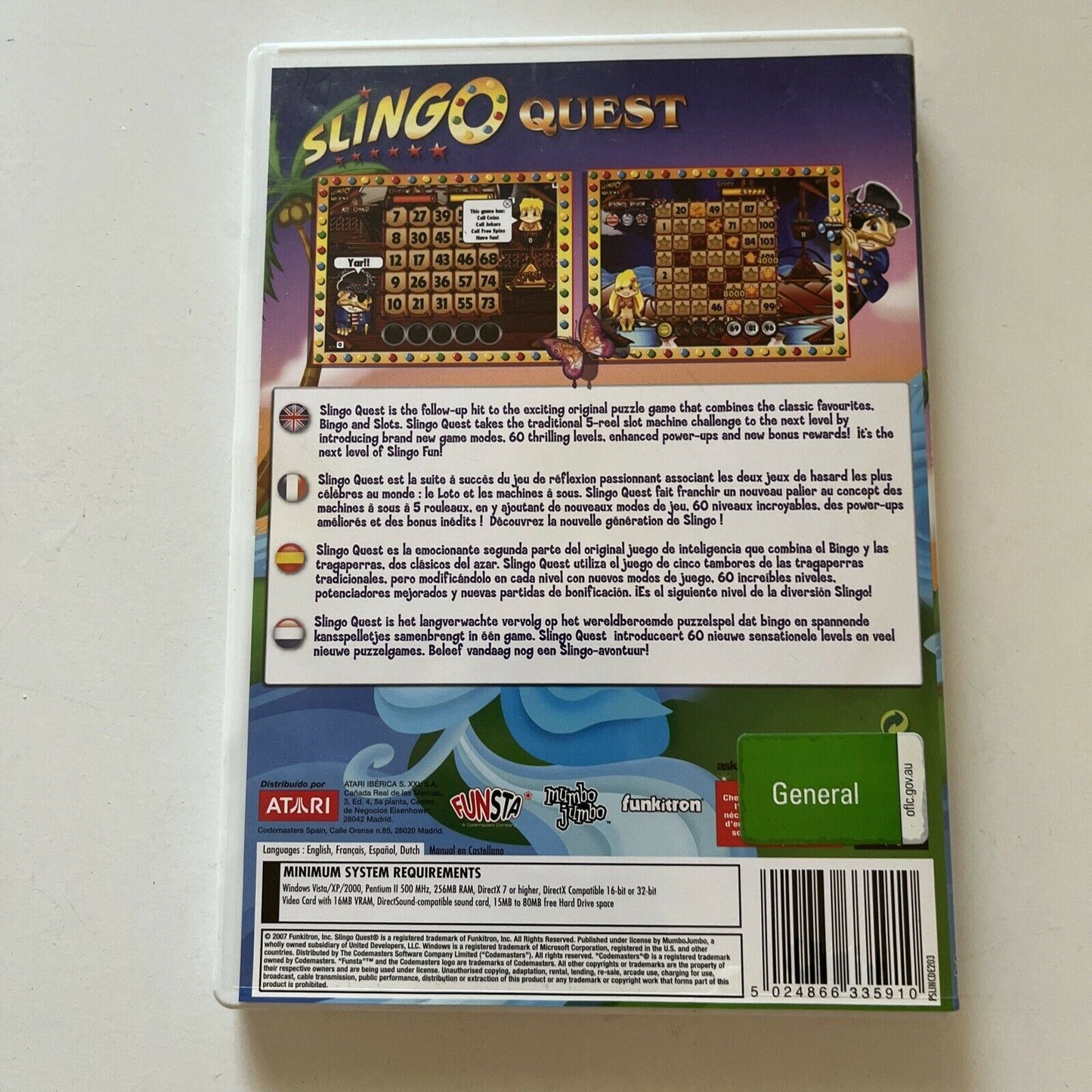 Slingo Quest PC CDROM Puzzle Game