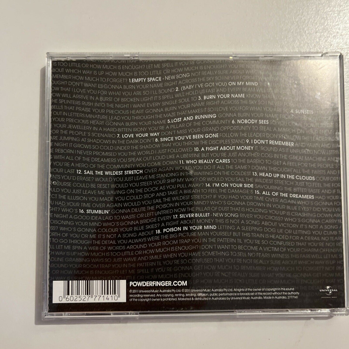 Footprints: The Best of Powderfinger, 2001-2011 * by Powderfinger (CD, 2011)