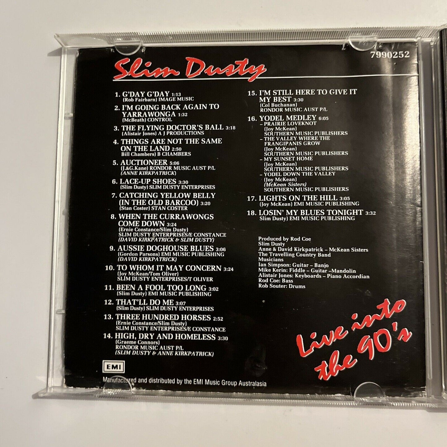 Slim Dusty: Live into the Nineties by Slim Dusty (CD, 1992)