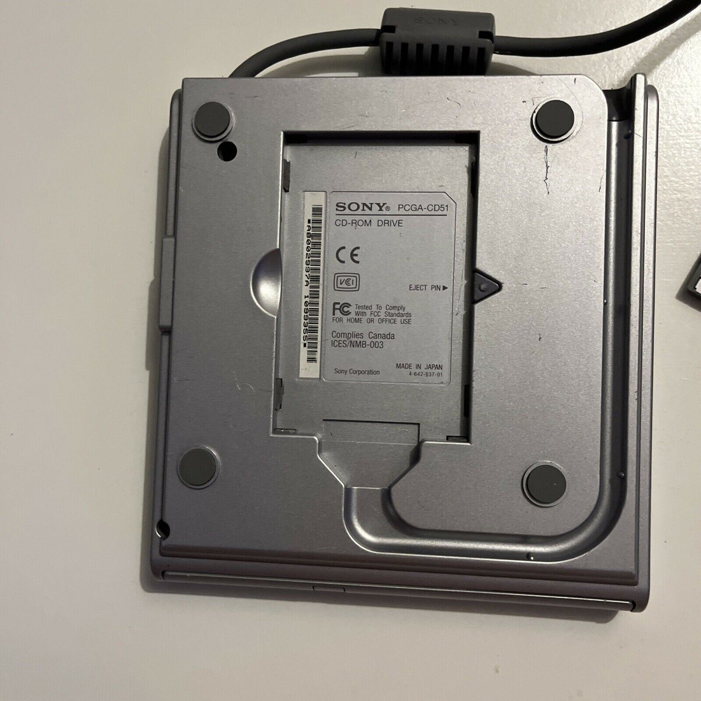 Sony Vaio CD-ROM Drive PCGA-CD51 with PCMCIA Card