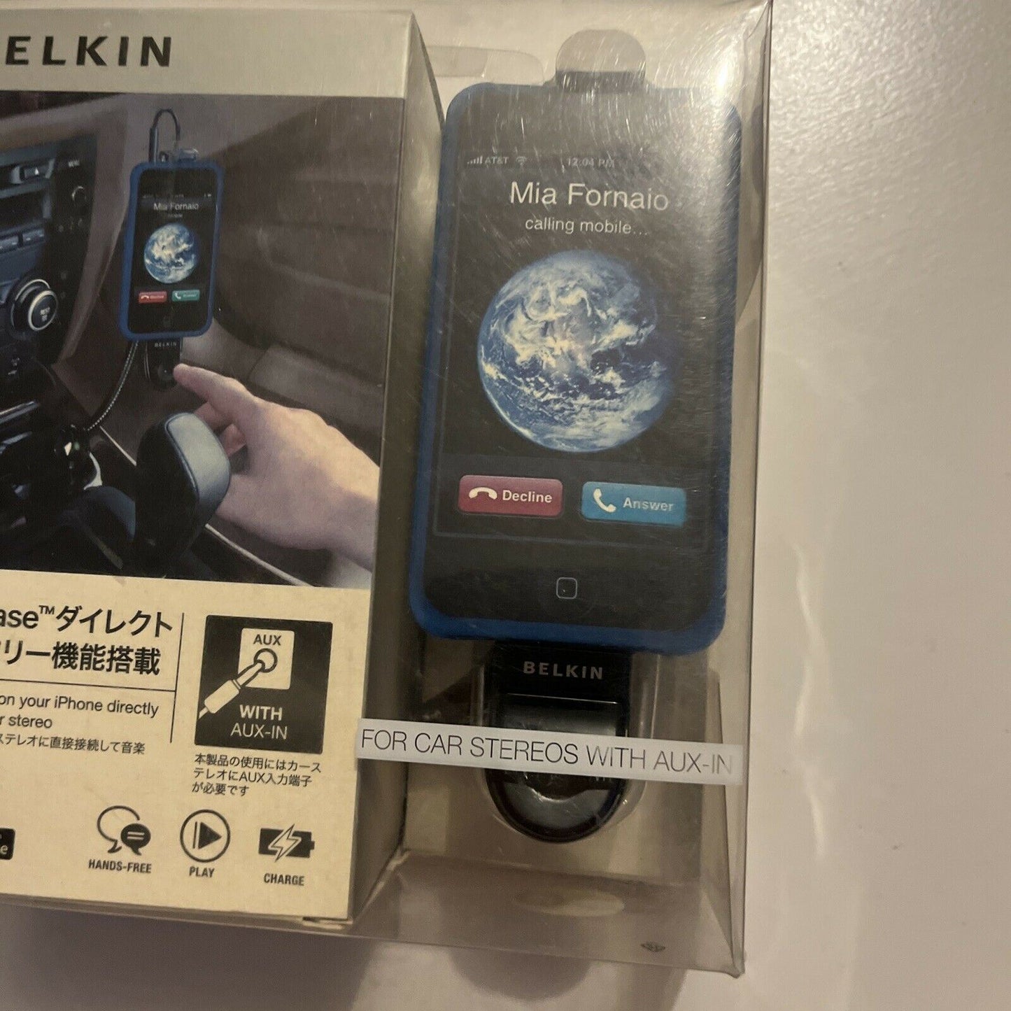 Belkin TuneBase For iPhone 30-Pin & Car Stereos With Aux-in