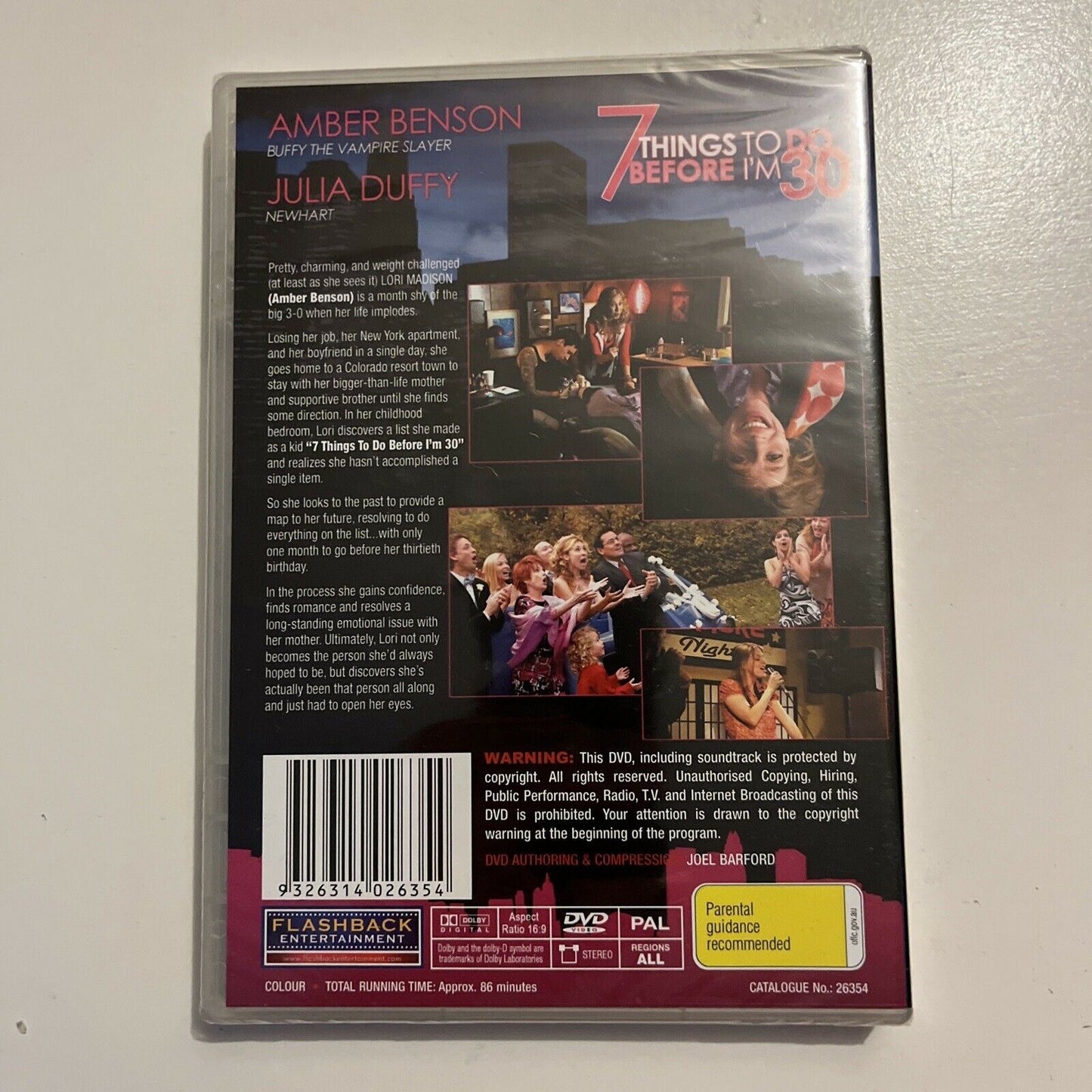 *New Sealed* 7 Things To Do Before I'm 30 (DVD, 2008) Amber Benson All Regions