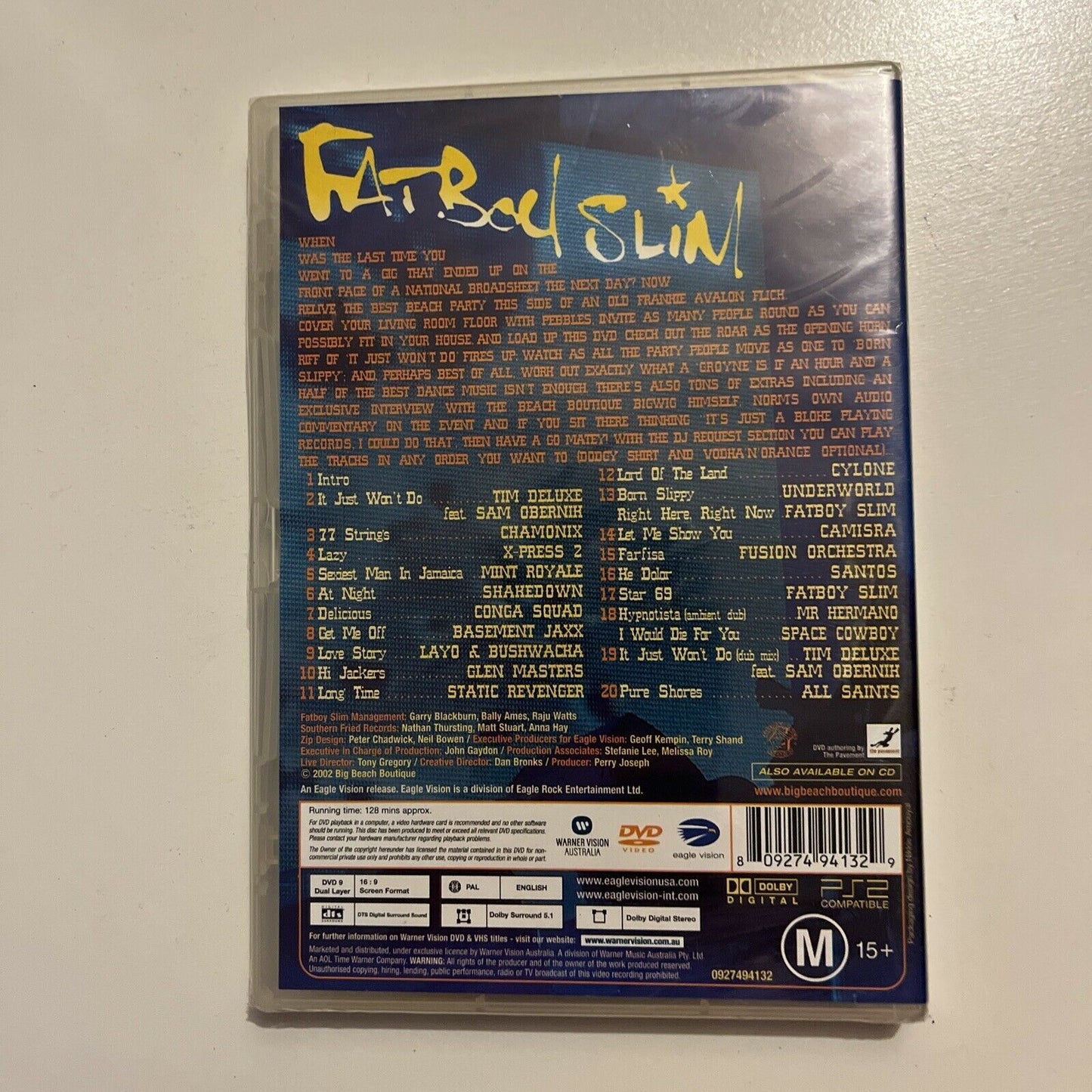 *New Sealed* Fatboy Slim - Big Beach Boutique II (DVD, 2002) All Regions
