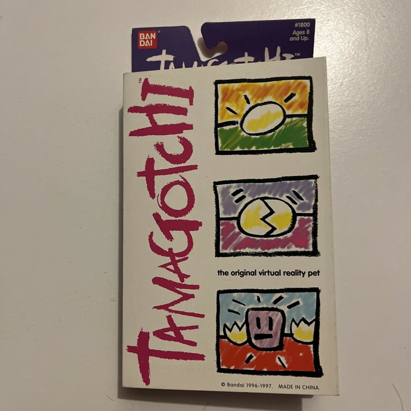 *New Unopened* Tamagotchi White 1997 - The Original Virtual Reality Pet #1800