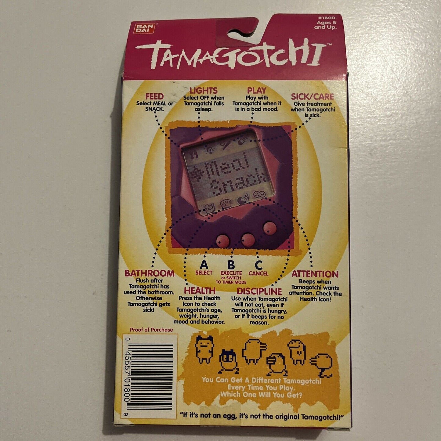 *New Unopened* Tamagotchi Green 1997 - The Original Virtual Reality Pet #1800