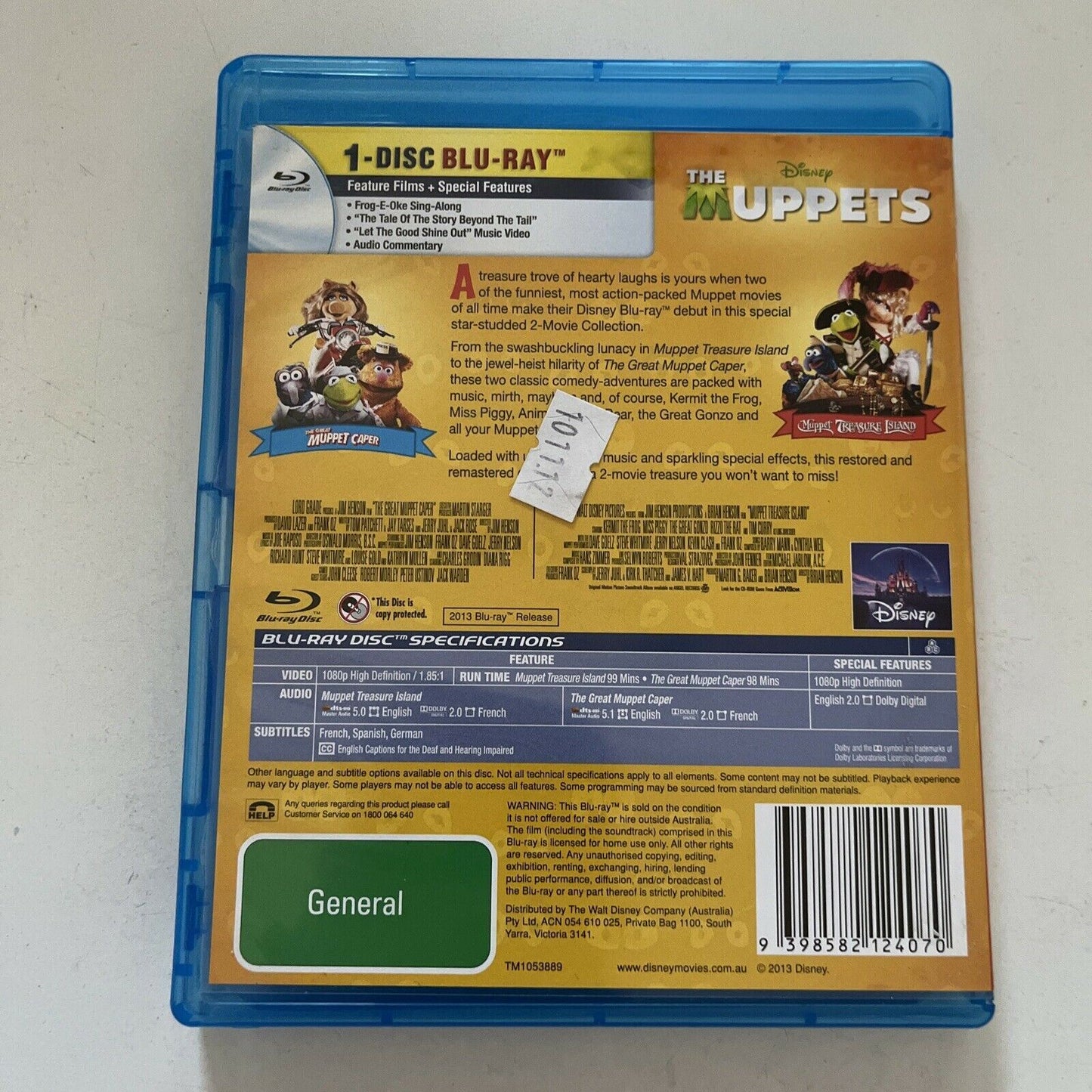 The Great Muppet Caper / Muppet Treasure Island (Bluray, 2013) All Regions