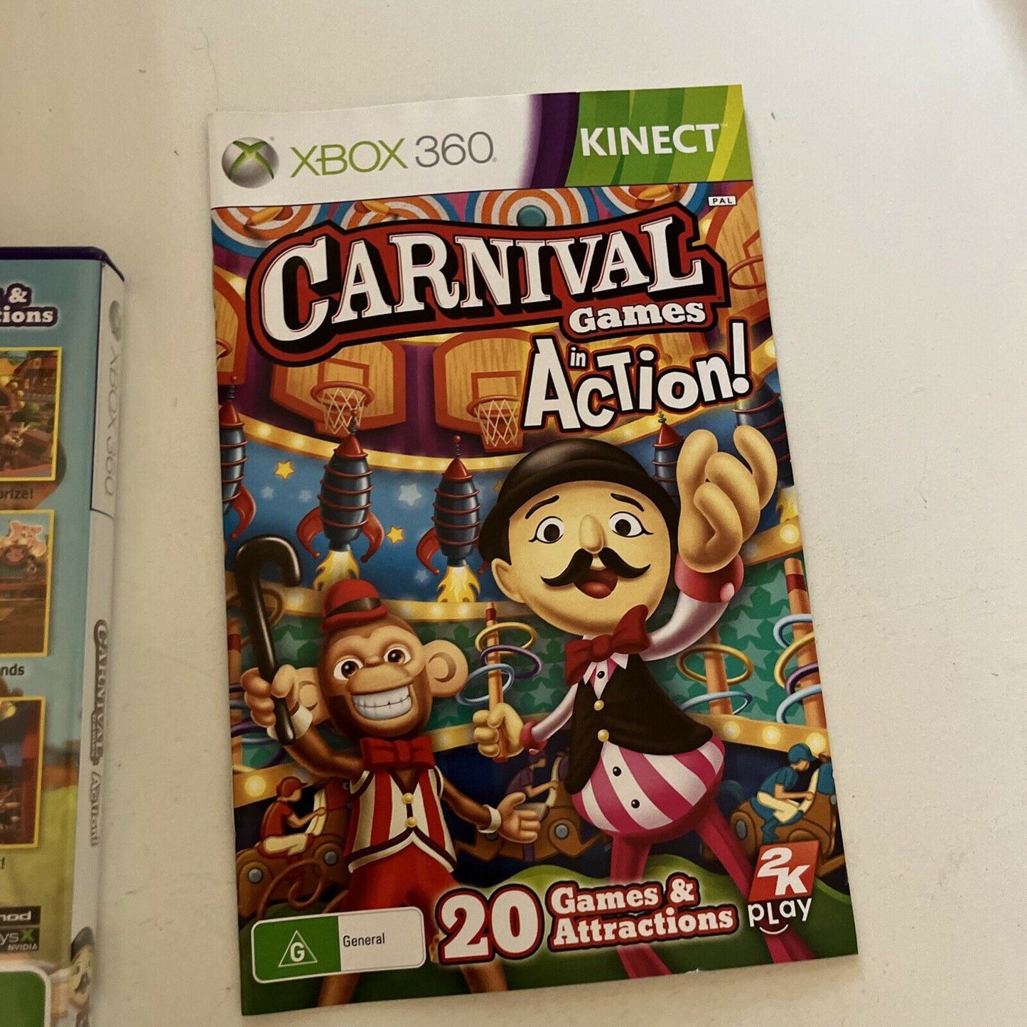 Carnival Games In Action Xbox 360 Kinect With Manual, PAL