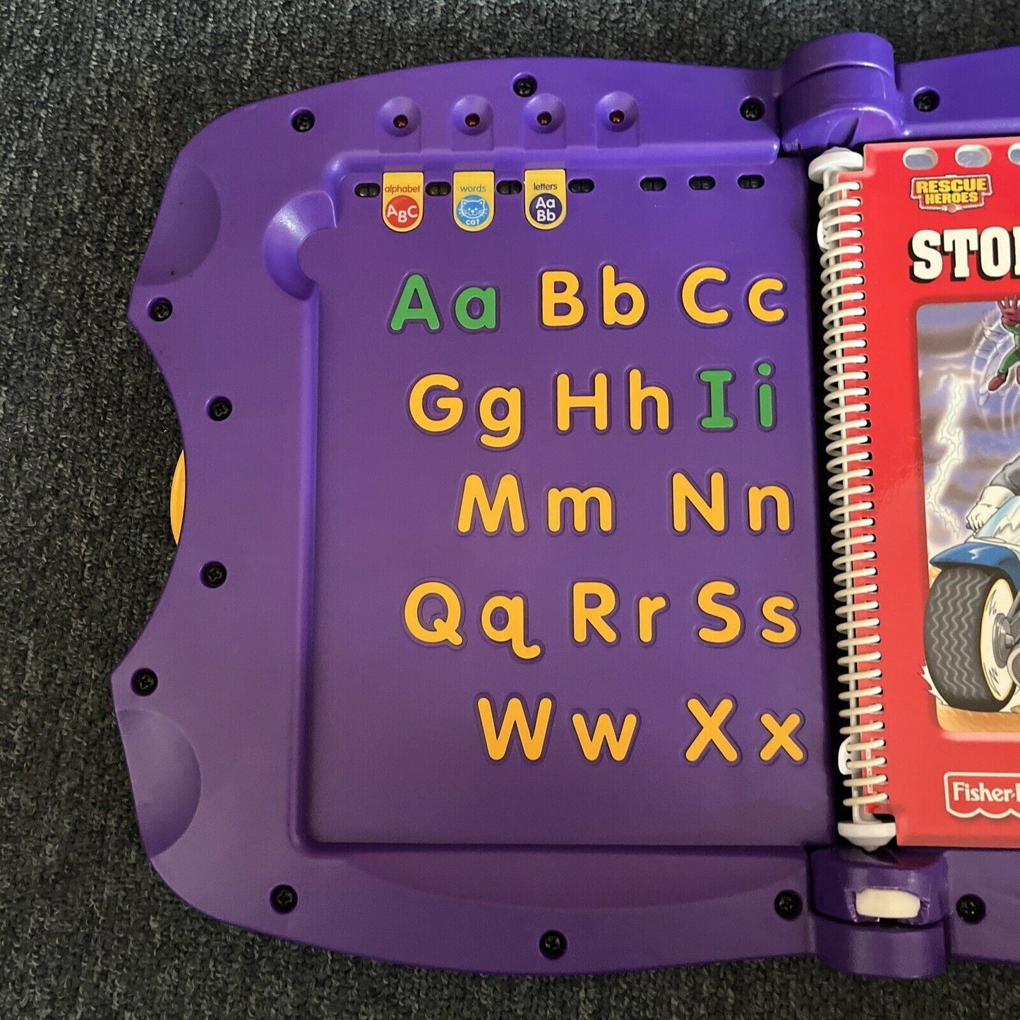 Fisher Price Power Touch Learning System With Rescue Heroes Storm Warning Book