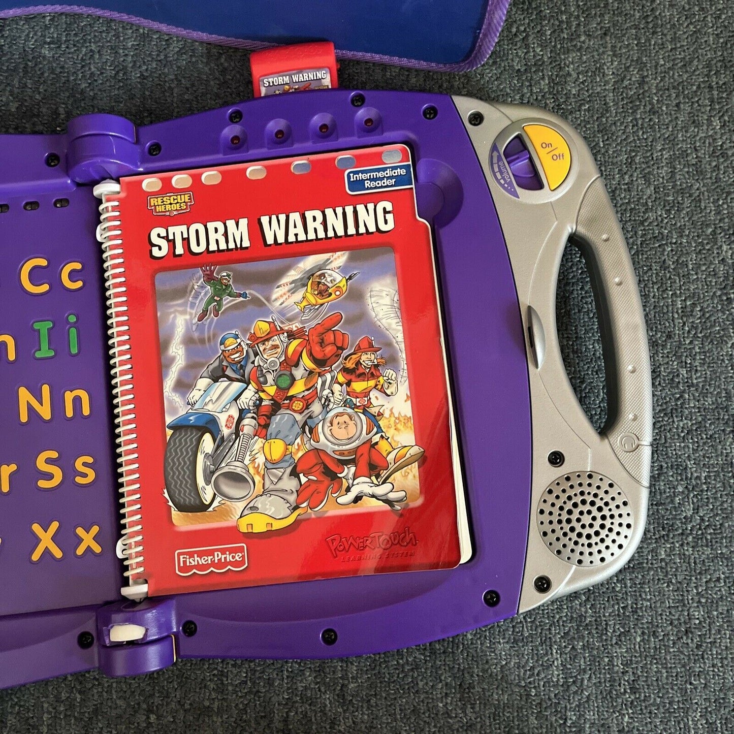 Fisher Price Power Touch Learning System With Rescue Heroes Storm Warning Book