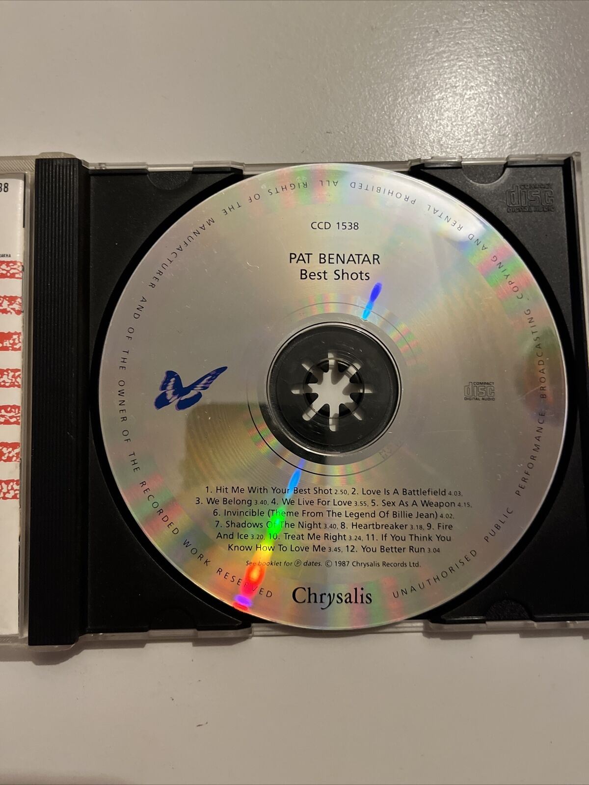 Pat Benatar - Best Shots (CD, 1987)