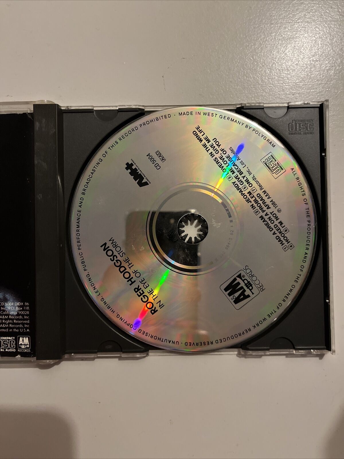 In the Eye of the Storm by Roger Hodgson (CD, 1984)