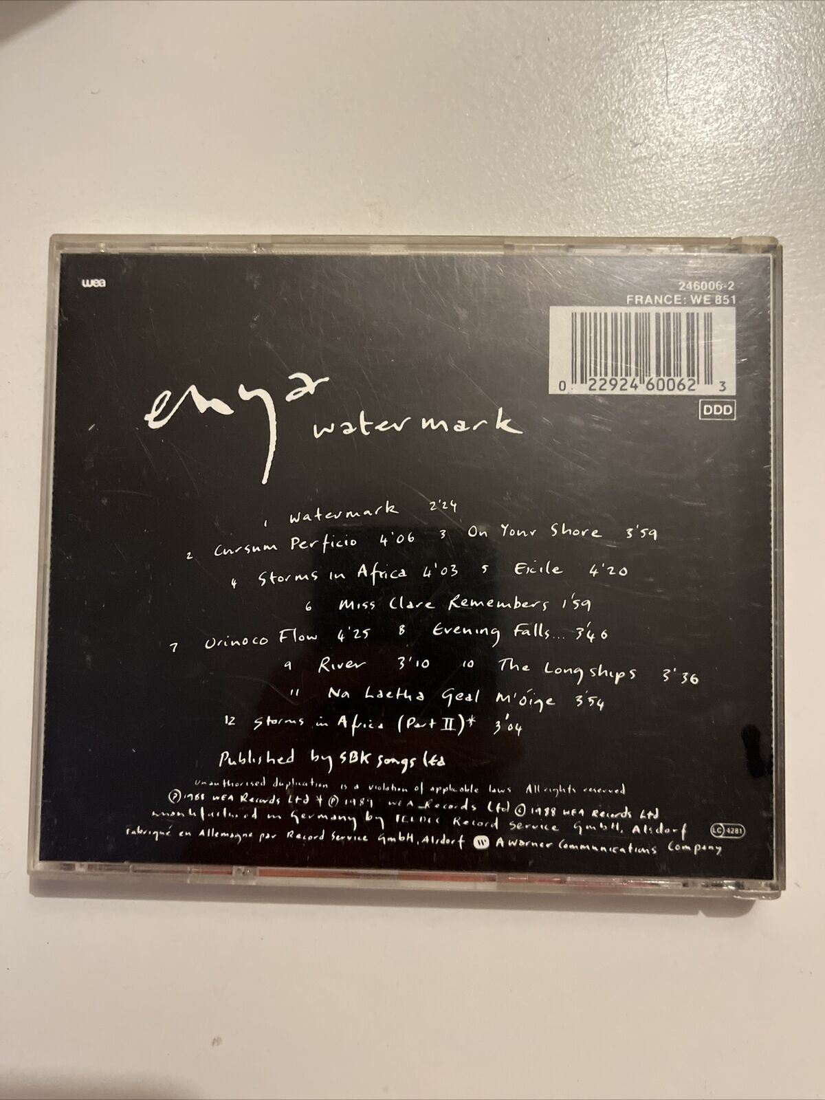 Enya - Watermark (CD, 1988)