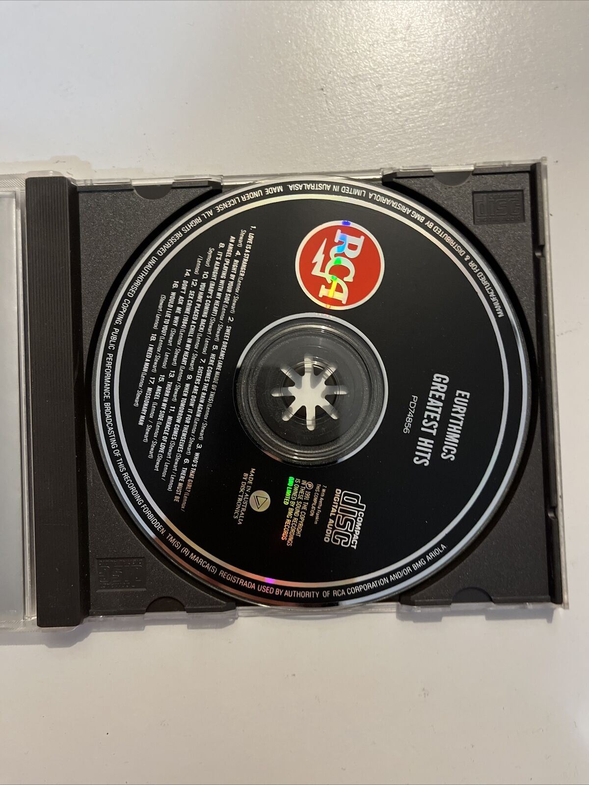 Greatest Hits by Eurythmics (CD, Feb-1991, MSI Music Distribution)