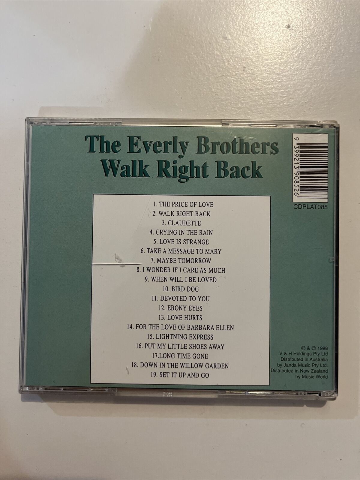 The Everly Brothers - Walk Right Back (CD, 1975)