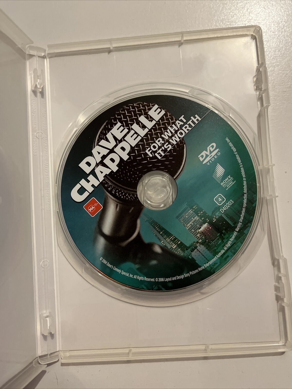 Dave Chappelle - For What It's Worth (DVD, 2006) Region 4