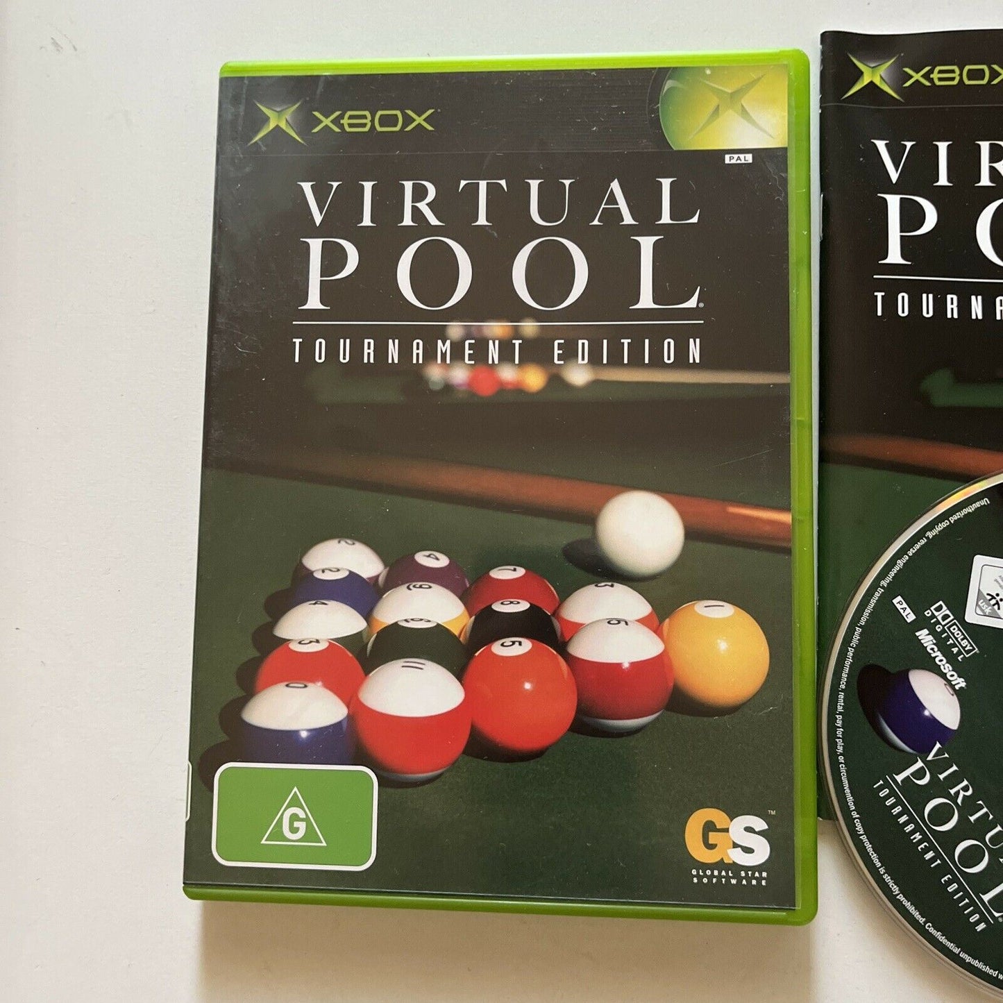 Virtual Pool - Tournament Edition - Original Microsoft Xbox With Manual PAL