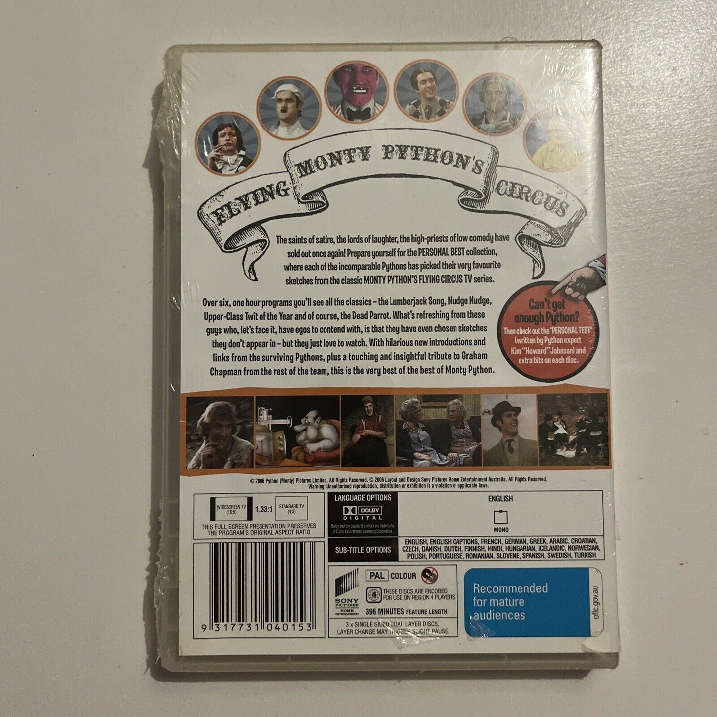 Monty Python's Flying Circus: The Personal Best Collection (DVD, 2006) Region 4