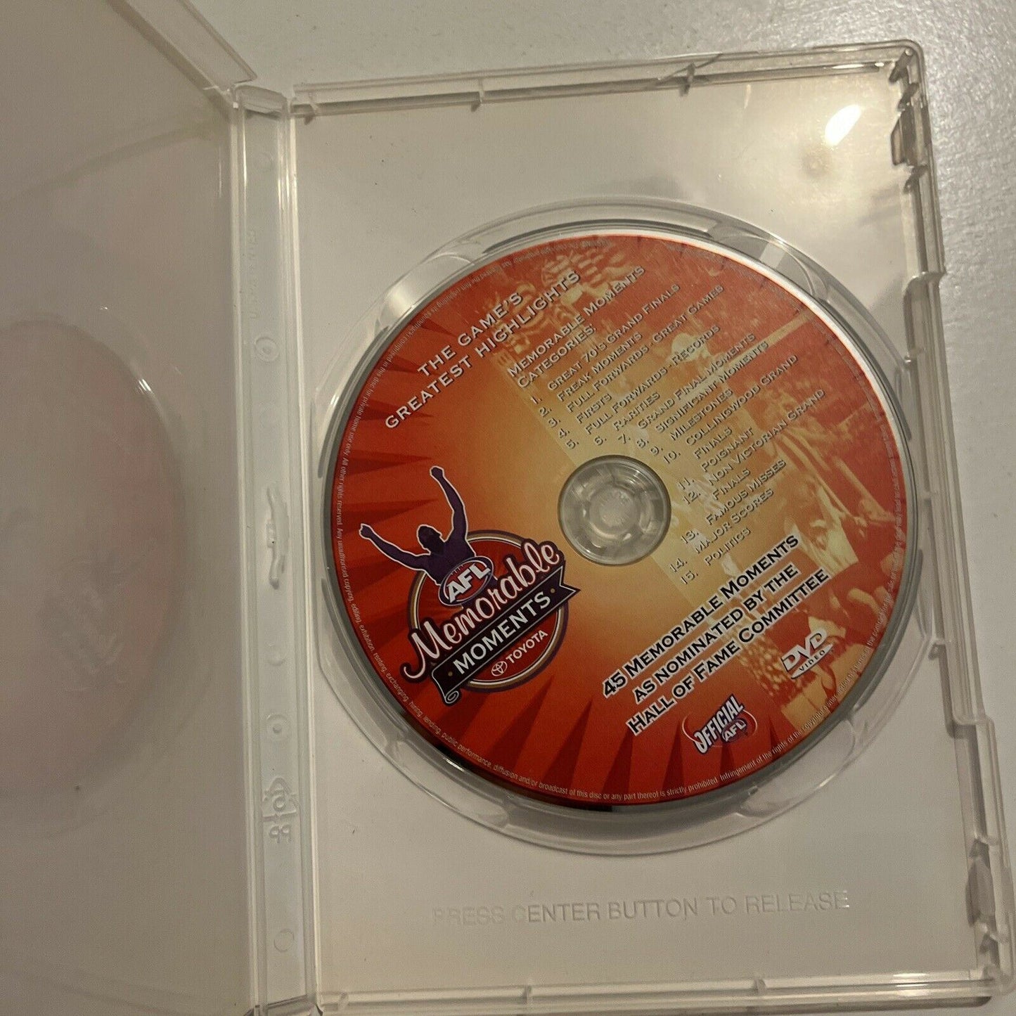 AFL Memorable Moments - 45 Memorable Moments (DVD) All Regions