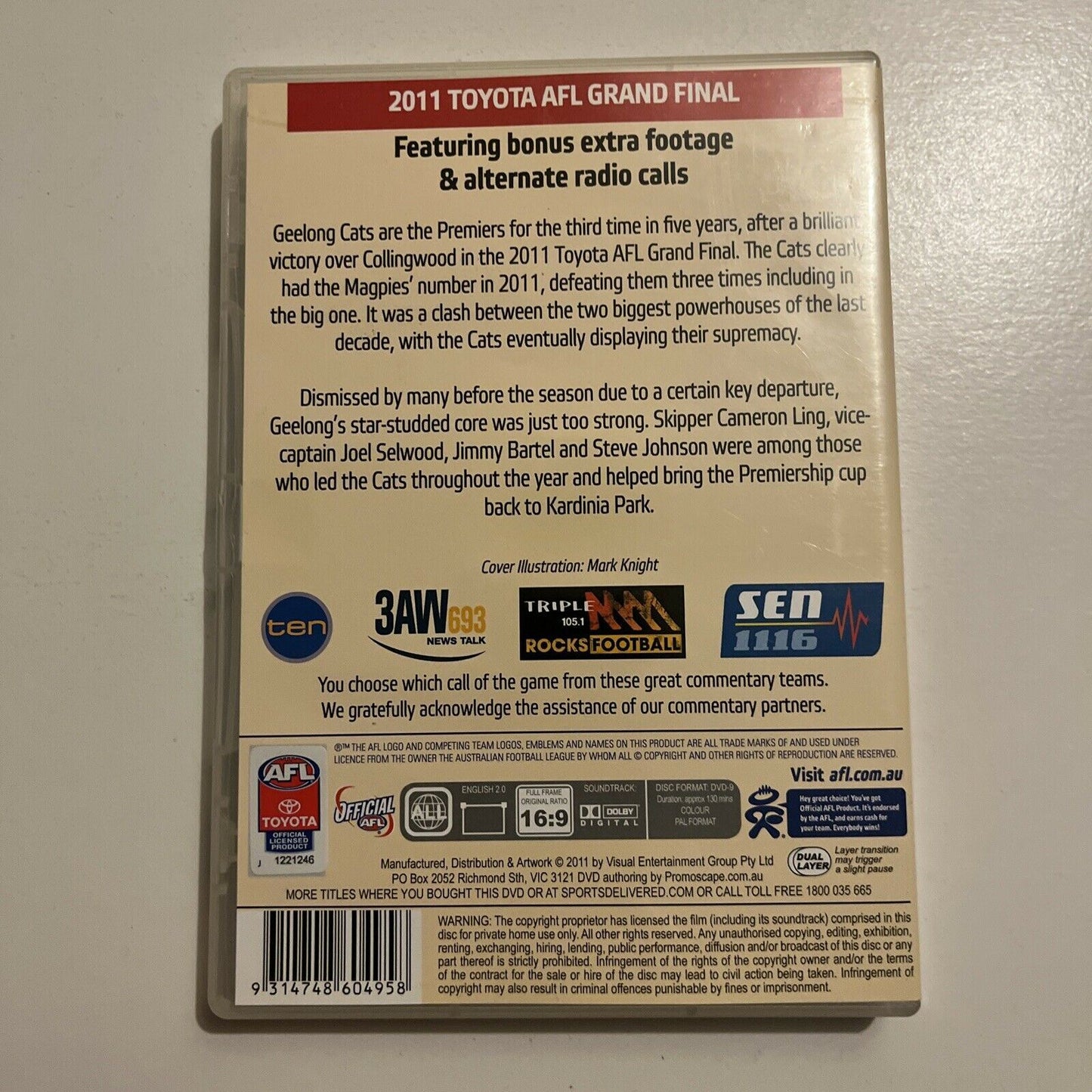 AFL - 2011 Premiers Geelong (DVD, 2011) All Regions