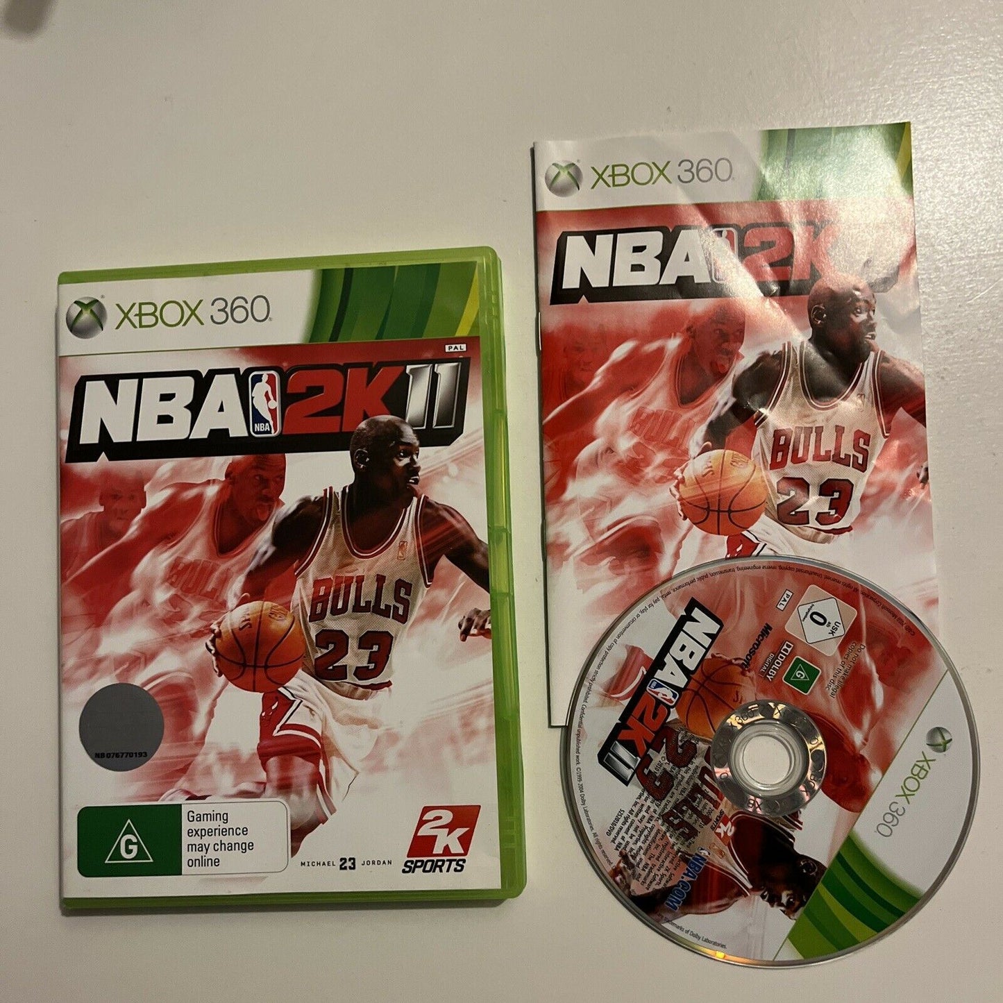 NBA 2K11 - Microsoft Xbox 360 PAL Game Complete with Manual Michael Jordan Cover