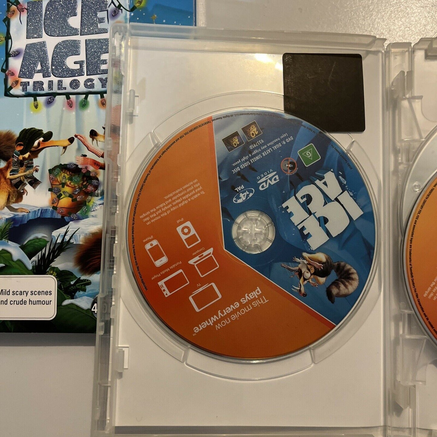 Ice Age Trilogy - 1,2,3 & Activity Disc (DVD, 2012, 4-Disc) Region 4