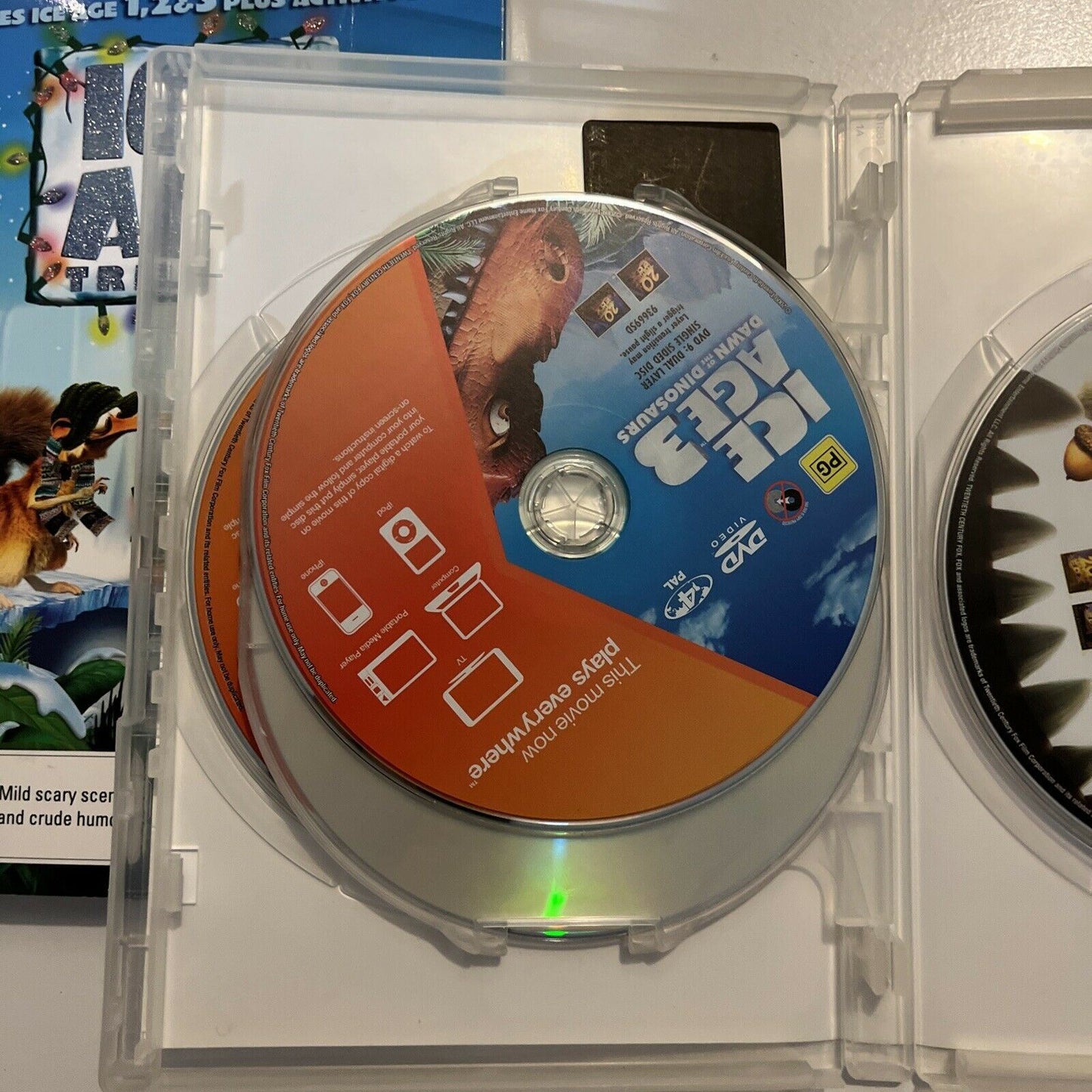 Ice Age Trilogy - 1,2,3 & Activity Disc (DVD, 2012, 4-Disc) Region 4