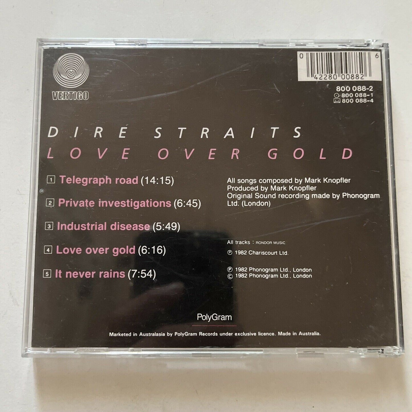 Dire Straits – Love Over Gold (CD, 1982)