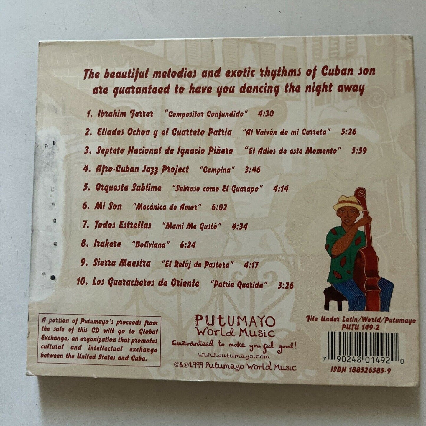 Putumayo Presents: Cuba CD World Music, Latin, Caribbean music 1999 Digipak