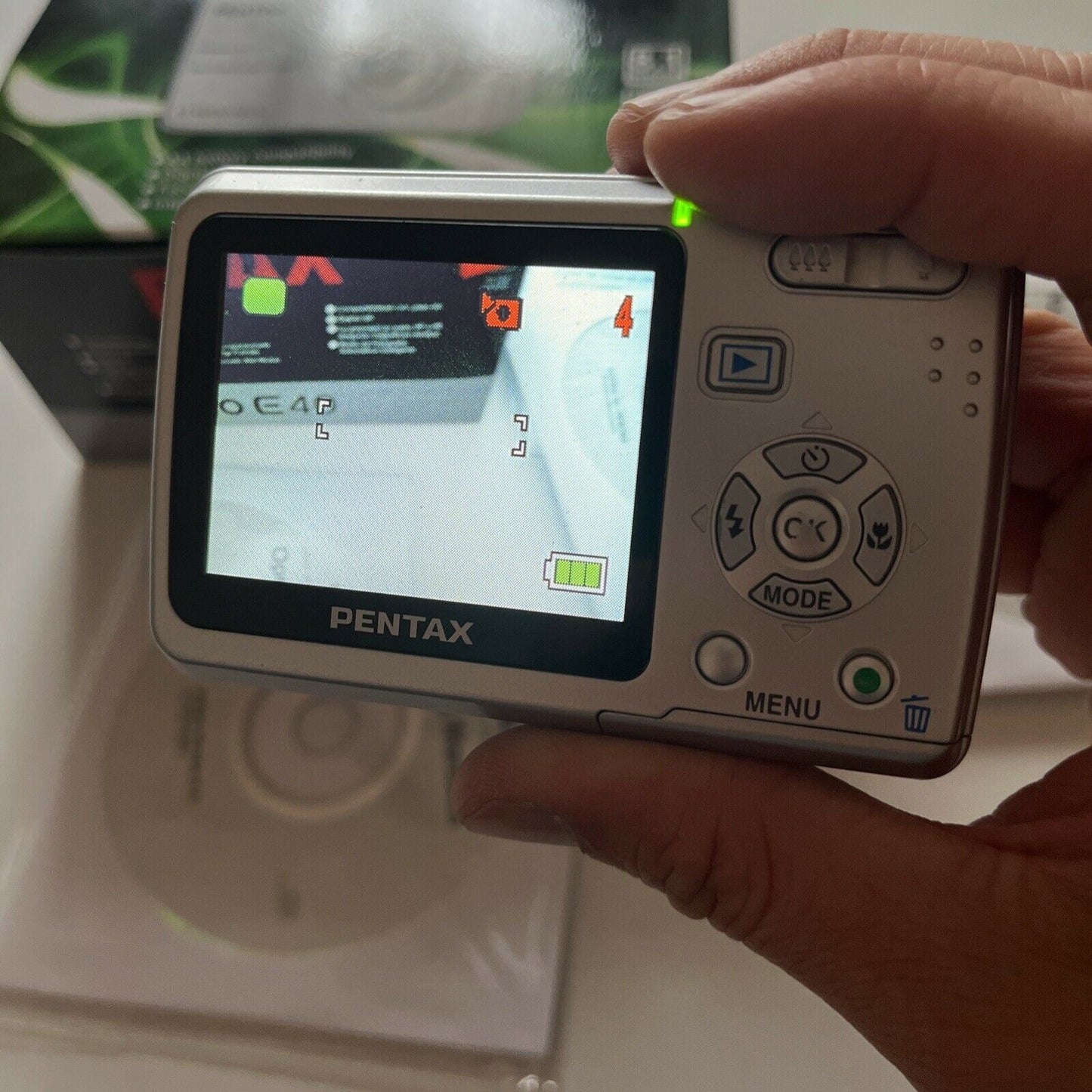 Pentax Optio E40 Digital Camera 8.1MP With Box Manual