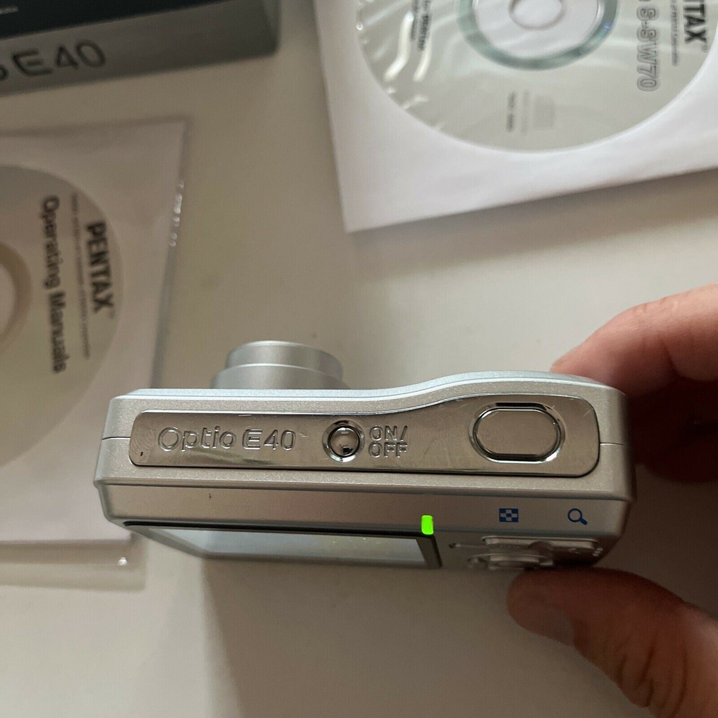 Pentax Optio E40 Digital Camera 8.1MP With Box Manual