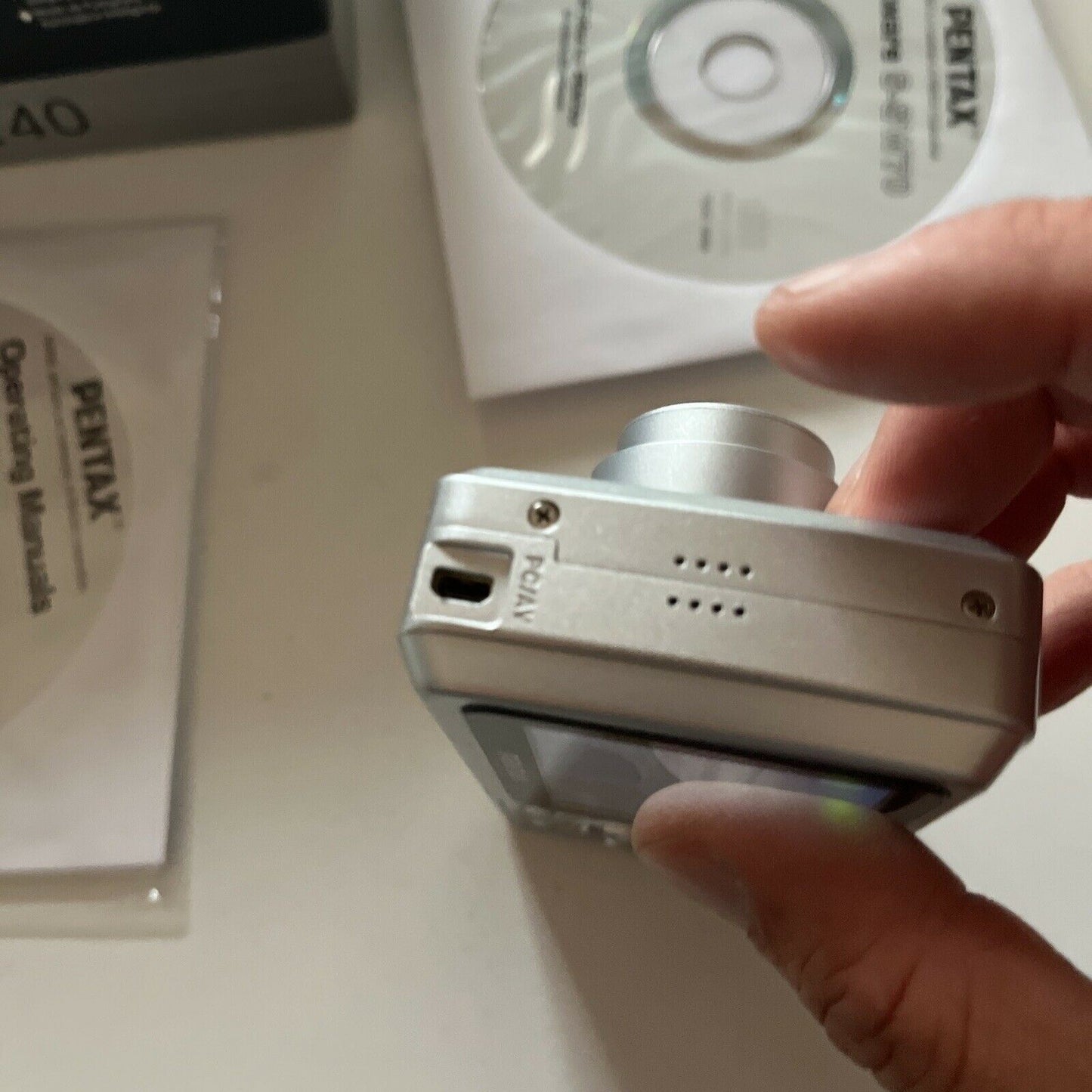 Pentax Optio E40 Digital Camera 8.1MP With Box Manual