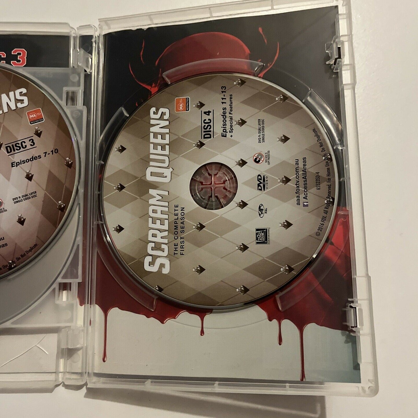 Scream Queens : Season 1 (DVD, 2016, 4-Disc Set) Region 4