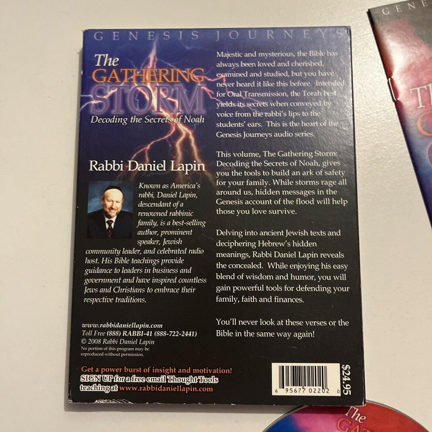 The Gathering Storm - Decoding The Secrets Of Noah (CD, 2008) Rabbi Daniel Lapin
