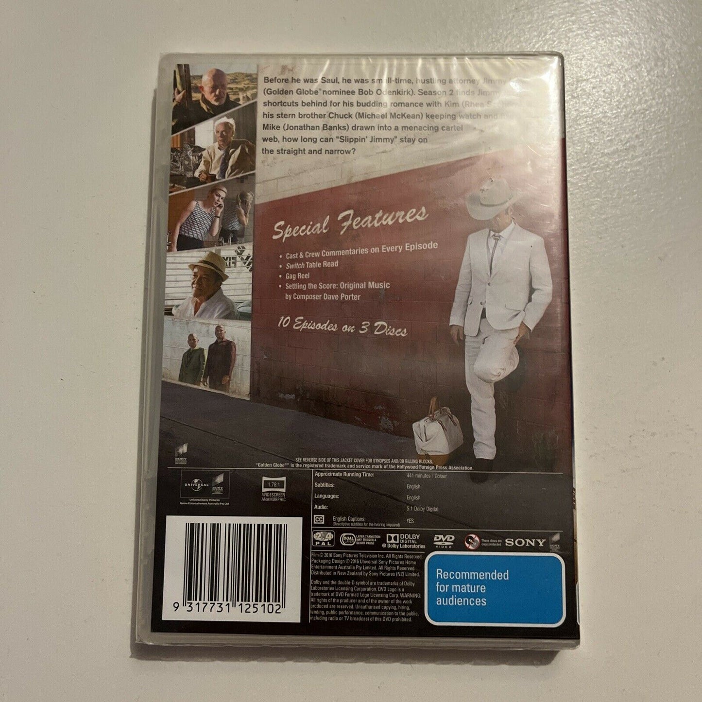 Better Call Saul : Season 2 (DVD, 2016, 3-Disc Set) Region 4&2