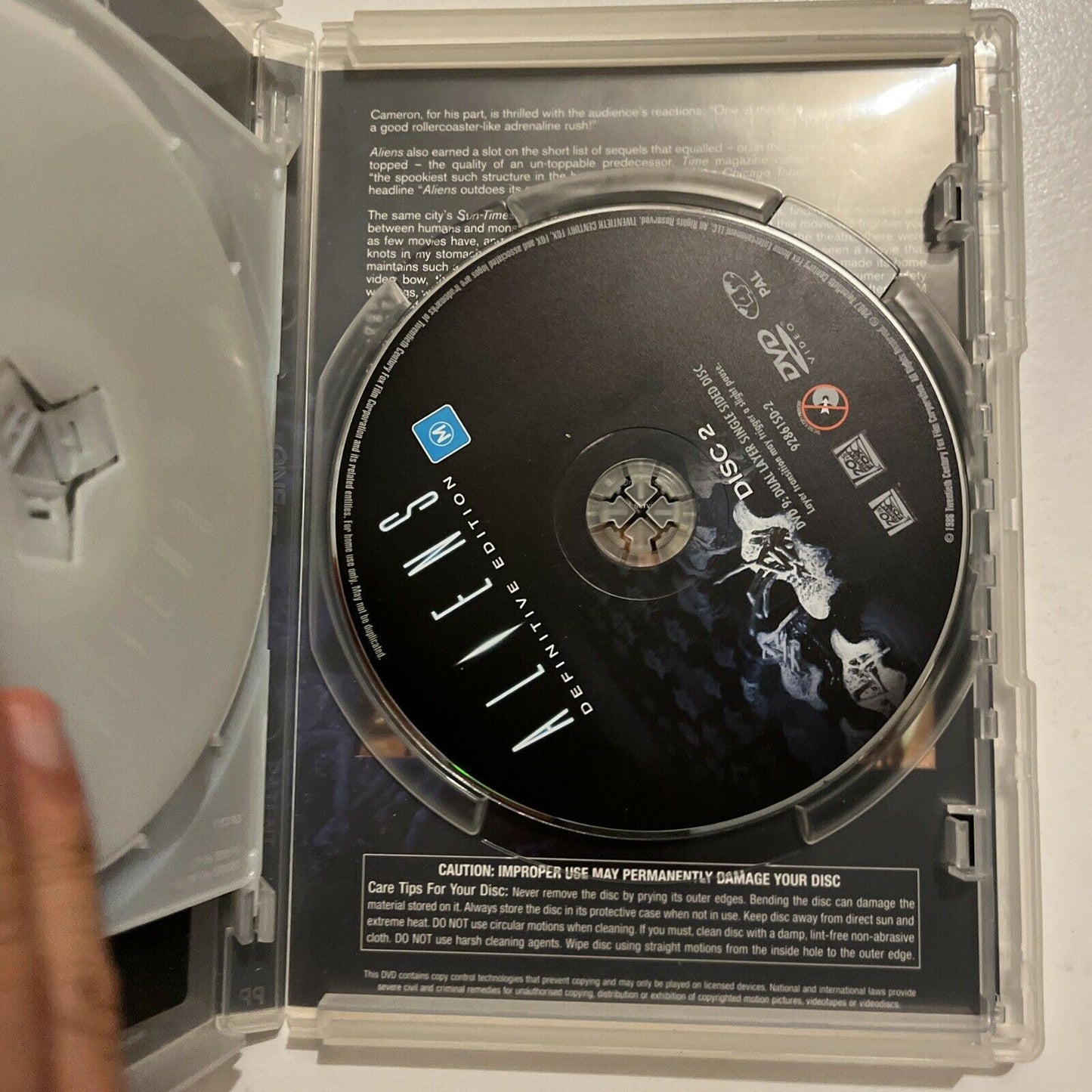 Aliens - Definitive Edition (DVD, 1986, 2-Disc) Sigourney Weaver. Region 4