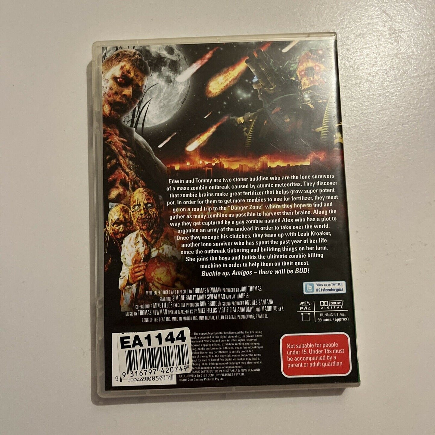 Bong Of The Dead (DVD, 2011) Simone Bailly, Mark Sweatman. Action Comedy Region4