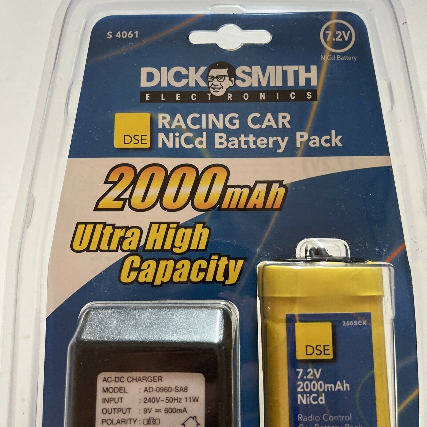 *New* Dick Smith DSE Racing Car NiCd Battery Pack - 2000mAh Ultra High Capacity
