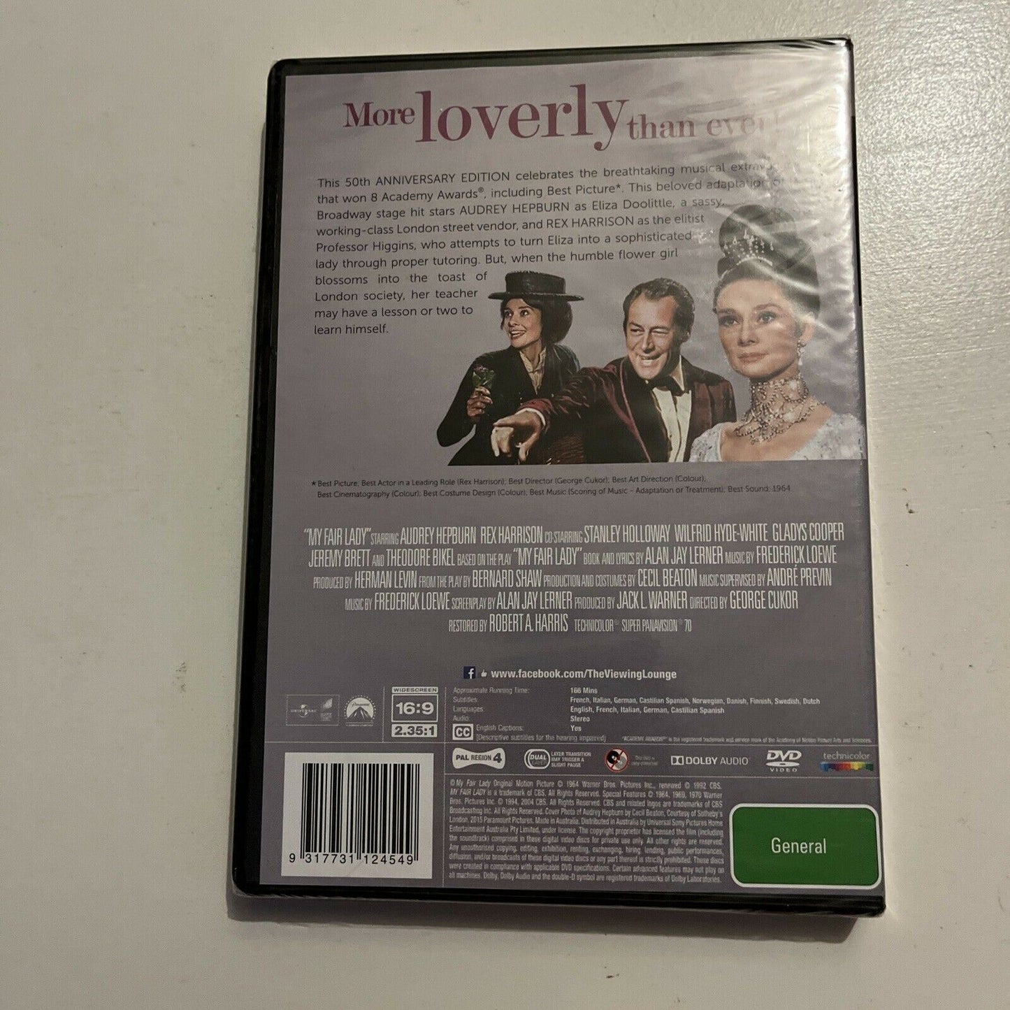 *New Sealed* My Fair Lady (DVD, 1964) Audrey Hepburn. Region 4