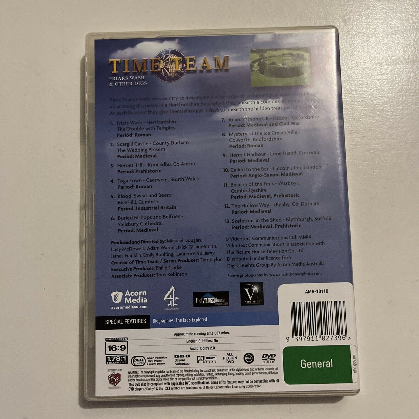 Time Team - Friars Wash & Other Digs (DVD, 2009, 4-Disc) All Regions