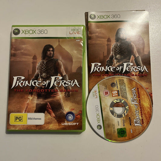Prince of Persia: The Forgotten Sands (Microsoft Xbox 360 PAL, 2010) With Manual