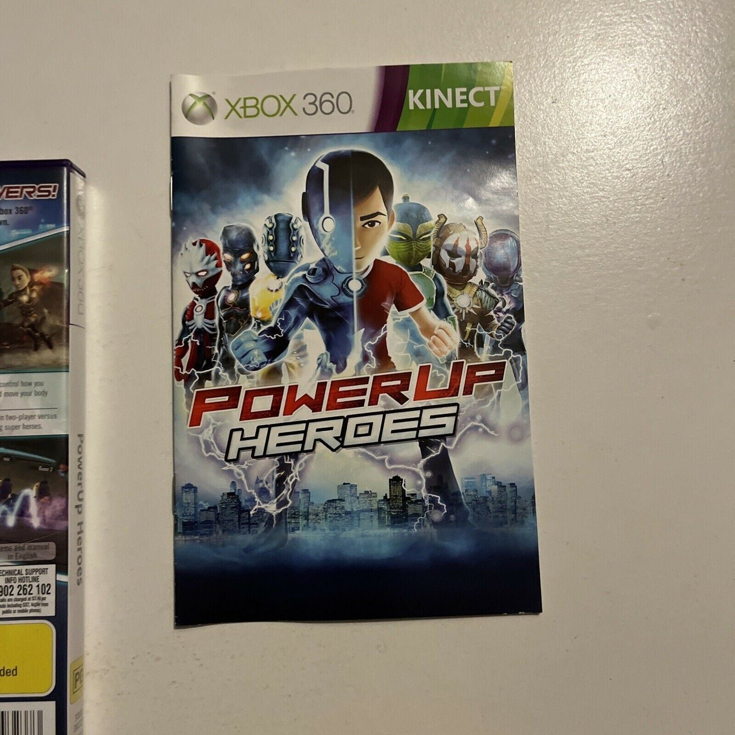 PowerUp Heroes - Power Up - Xbox 360 Kinect Game - With Manual