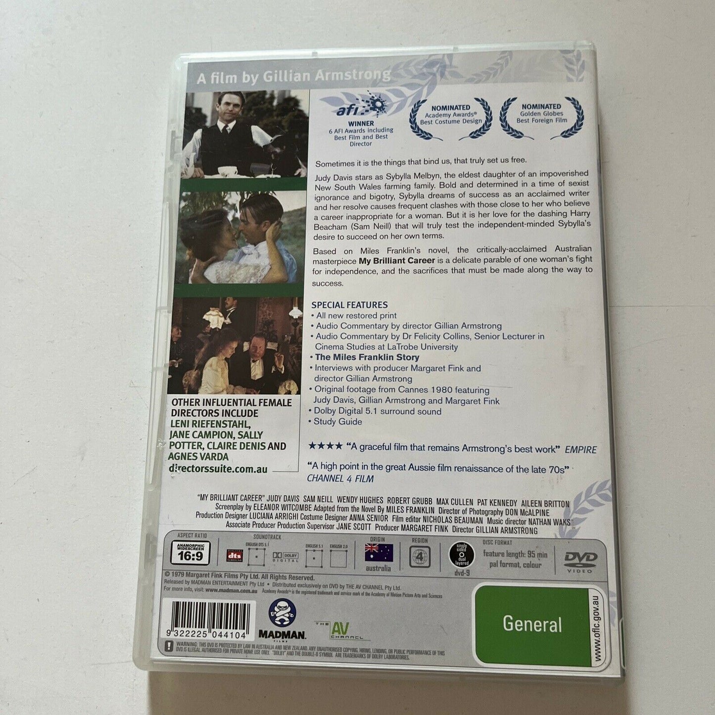 My Brilliant Career (DVD, 1979) Sam Neill, Gillian Armstrong, Judy Davis Region4