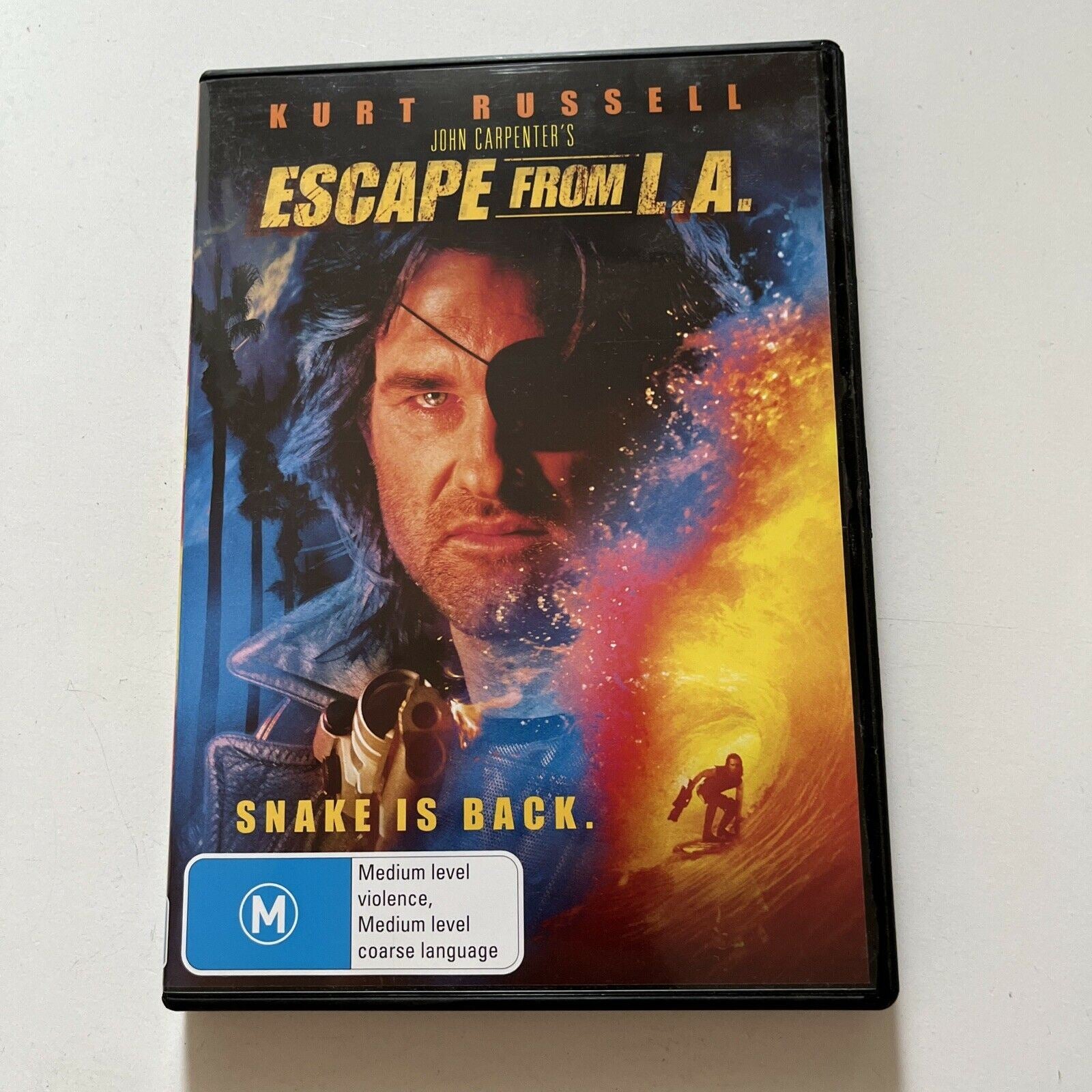 Escape From L.A. DVD 1996 Kurt Russell Steve Buscemi. Region 4