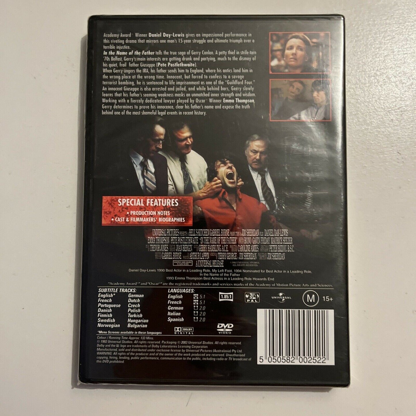 *New Sealed* In The Name Of The Father (DVD, 1993) Daniel Day-Lewis Region 4&2