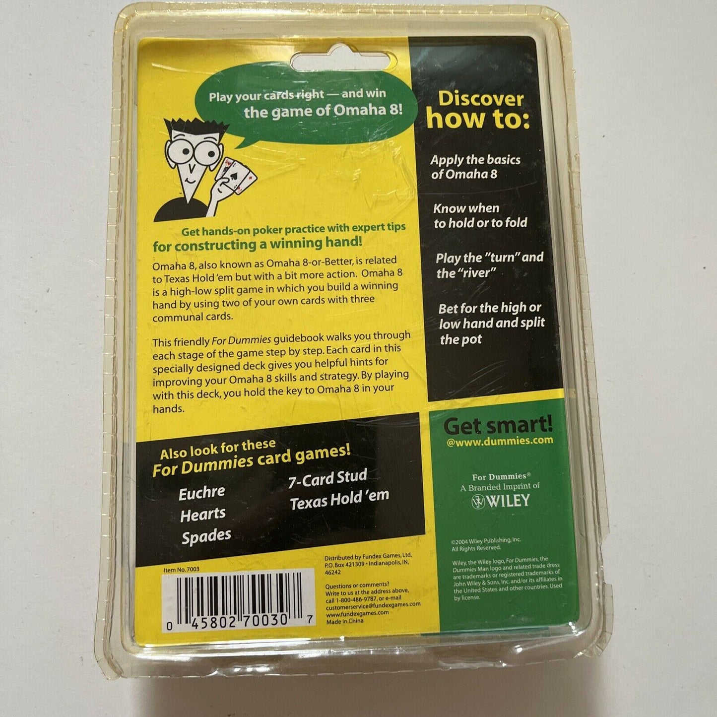 *New Sealed* Omaha 8 For Dummies With 40page Guidebook & Teaching Deck